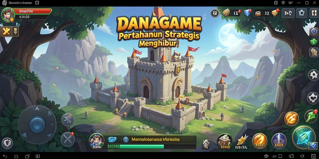 Screenshot gameplay <strong>DANAGAME</strong> menunjukkan aksi seru Tower Defense.