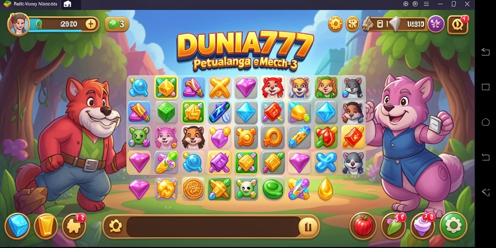 Tampilan menarik dari gameplay DUNIA777 yang penuh warna.
