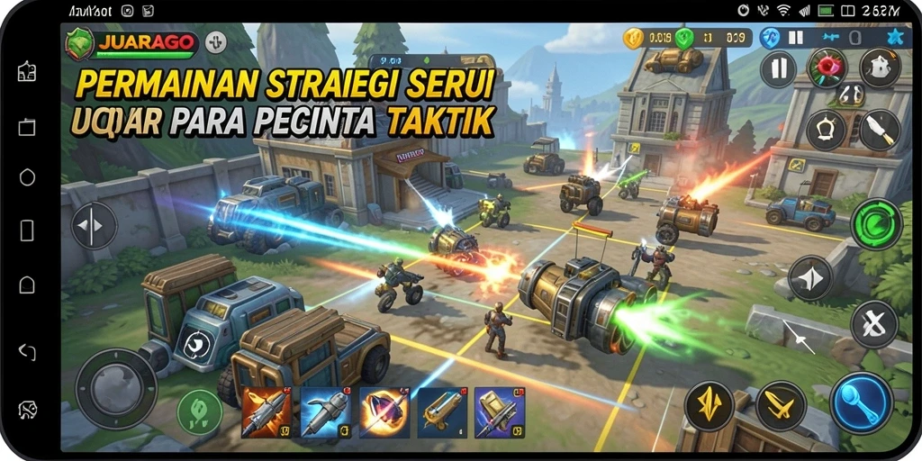 Tampilan gameplay JUARAGO yang strategis dan penuh taktik.