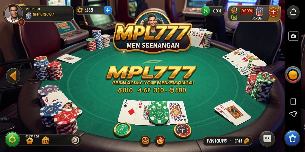 Tampilan gameplay seru saat bermain poker di MPL777.