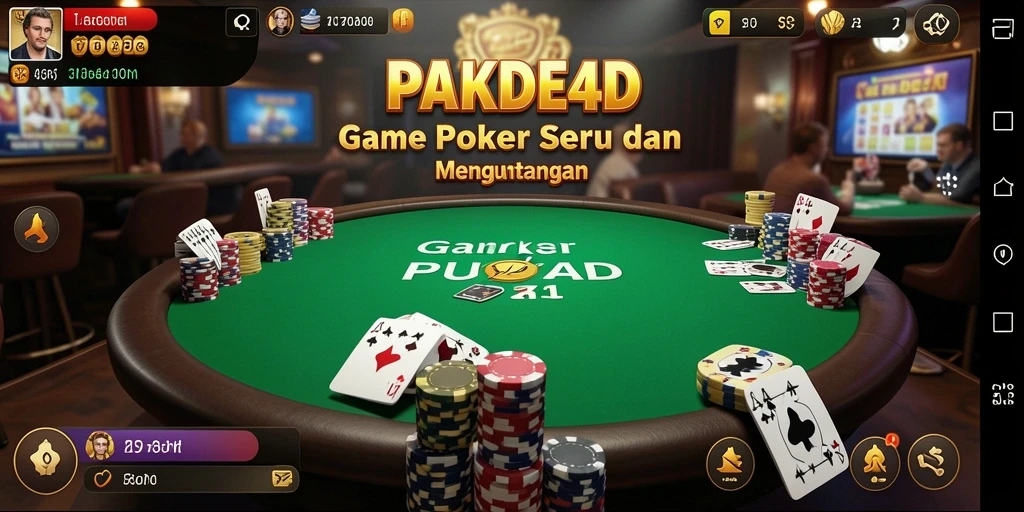 Tampilan gameplay seru dari PAKDE4D yang menarik dan interaktif.
