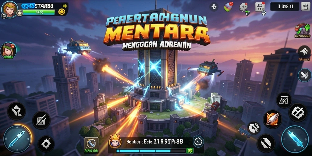 Tampilan gameplay QQSTAR88 dengan strategi Tower Defense yang menarik.