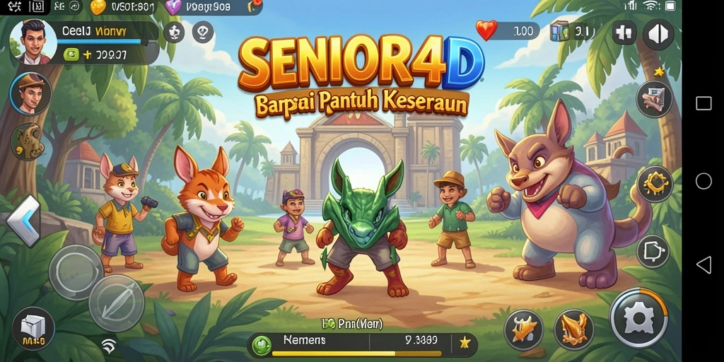 Screenshot gameplay <strong>SENIOR4D</strong> yang menunjukkan keseruan bermain.