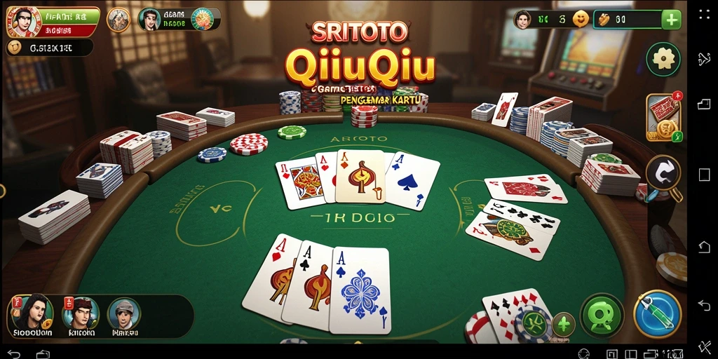 Tampilan gameplay QiuQiu yang seru dan menantang.