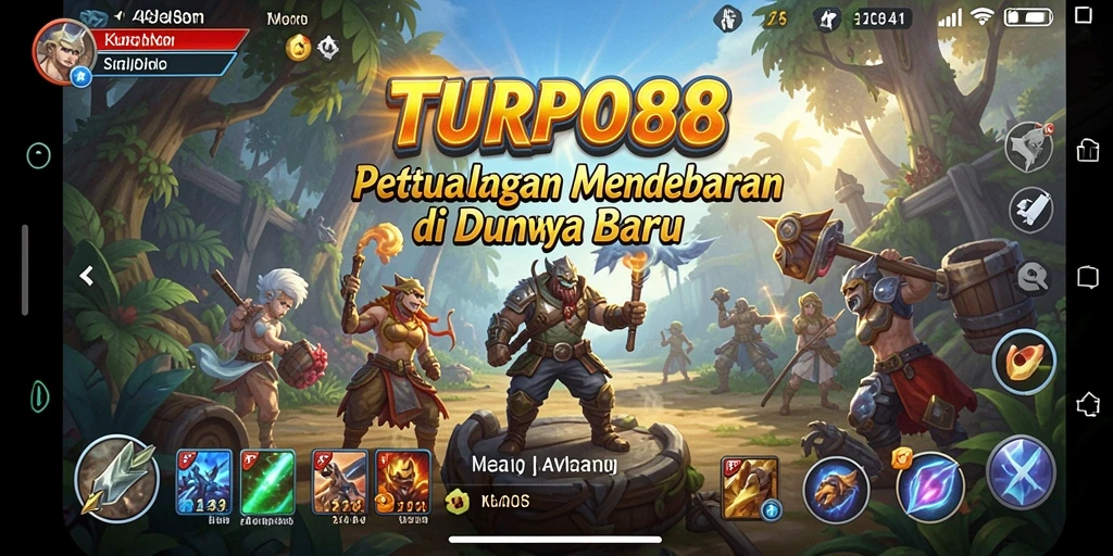 Tampilan gameplay seru dalam petualangan TURBO88.