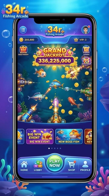 Screenshot aplikasi 34r dengan tampilan antarmuka yang menarik.